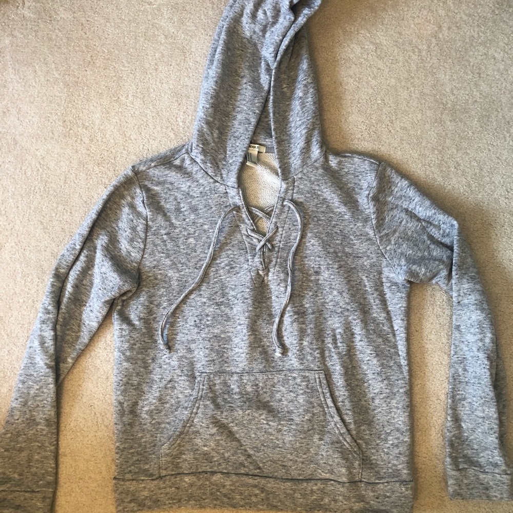 Barely worn Forever 21 grey hoodie